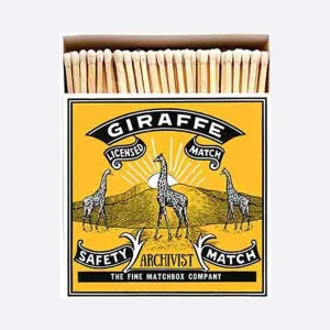 Mercules Cerillas | Caja Cuadrada De Cerillas Giraffe