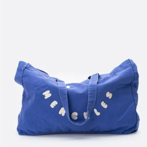 Mercules Tote Bags | Canvas Tote Smiley Azul