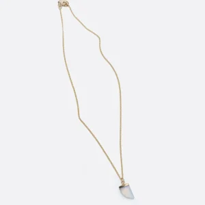 Mercules Bisuteria | Collar Cuerno Blanco
