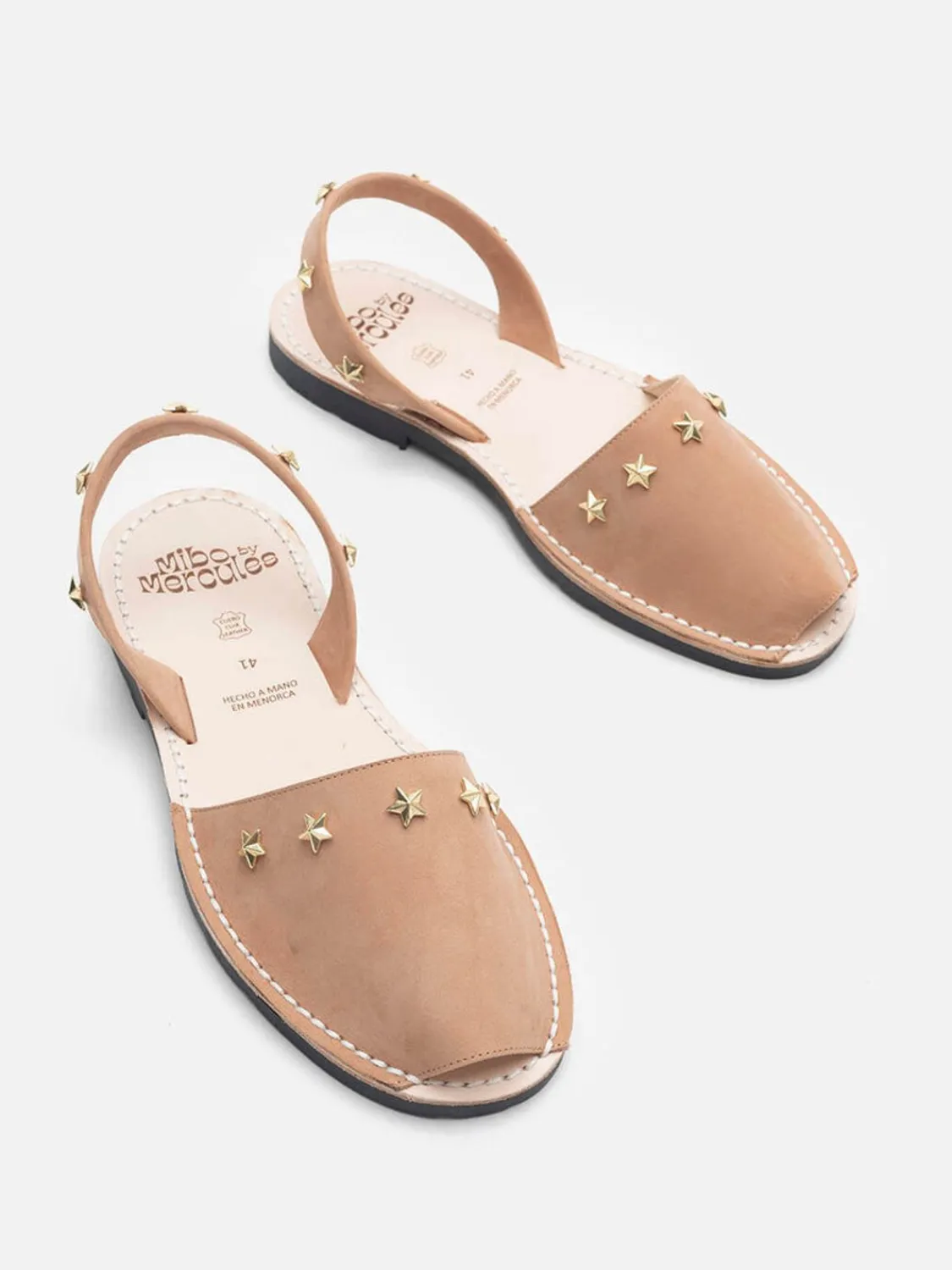 menorquina_stars_beige_1.webp Mercules Sandalias | Menorquina Stars Beige