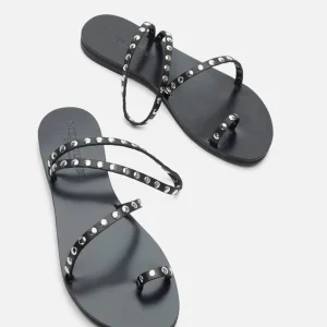 Mercules Sandalias | Sandalia Atenea Negra Remaches